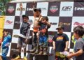 Pilotos mirins de Itapetininga sobem ao pódio no Campeonato Paulista de Motocross em Cesário Lange