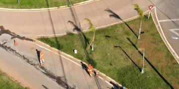 Prefeitura de Itapetininga inicia obras de preparo para receber nova pavimentação na rotatória da avenida Dr. Ciro de Albuquerque