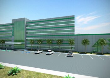 O novo prédio de clínicas da Unimed Sul Paulista será construído ao lado do hospital. (Divulgação)