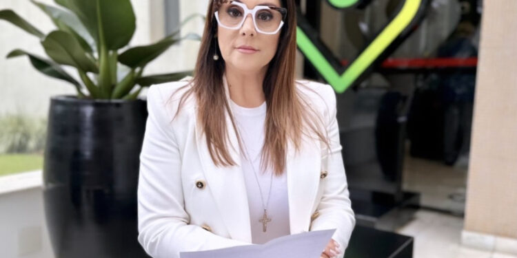 A deputada federal Simone Marquetto (MDB) durante agenda em São Paulo. (Divulgação)