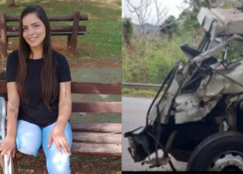 Samara Marthins, de 24 anos, teve a perna direita amputada após acidente de caminhão. (Arquivo Pessoal)