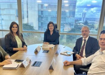 Simone Marquetto e o chefe do Executivo de Itapetininga levaram essa demanda para a Ministra Simone Tebet. (Divulgação)