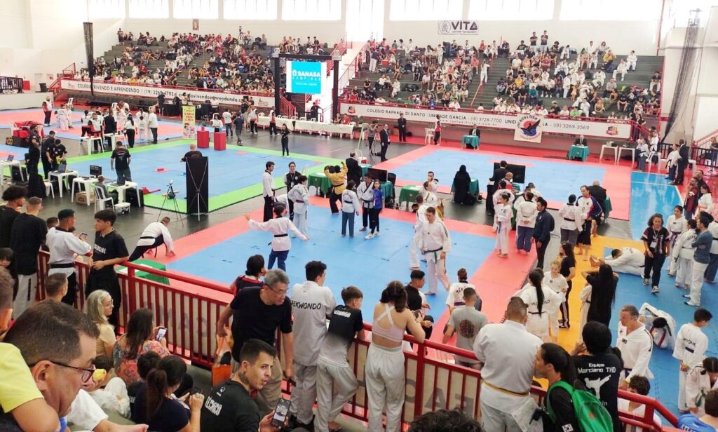 A segunda etapa do Campeonato Paukista de Taekwondo foi realizada no último domingo (26) em Campinas. (Divulgação)