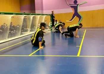 O Goalball é uma modalidade esportiva exclusiva para deficientes visuais (cegos e baixa visão). (Divulgação/Prefeitura de Itapetininga)