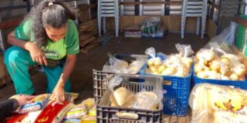 O programa Câmbio Verde troca 1 kg de materiais reciclados por 1 kg de alimento. (Divulgação/Prefeitura de Itapetininga)