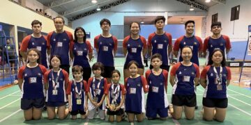 A delegação itapetiningana, representada pela Associação Futuro Certo, em parceria com a Secretaria Municipal de Esporte, Lazer e Juventude. (Foto: Badminton Itapetininga)