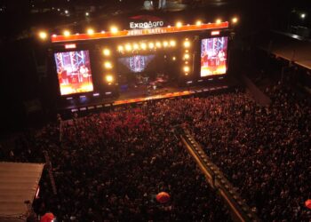 A dupla Jorge e Mateus se apresentou na ExpoAgro Itapetininga. (William Furtado)