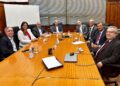 Deputada federal Simone Marquetto participa de audiência com secretário Estadual da Fazenda e diretoria da Secovi em São Paulo. (Divulgação)