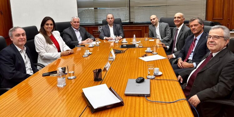 Deputada federal Simone Marquetto participa de audiência com secretário Estadual da Fazenda e diretoria da Secovi em São Paulo. (Divulgação)