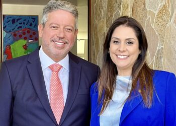 O presidente da Câmara dos Deputados, Arthur Lira e a deputada federal Simone Marquetto. (Divulgação)