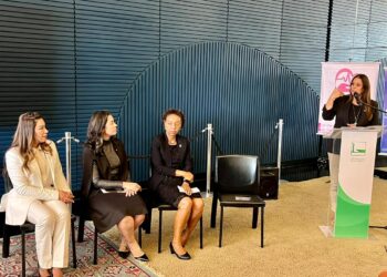 A deputada federal Simone Marquetto (MDB-SP) participou do lançamento da Frente Parlamentar em Defesa da Saúde das Mulheres. (Divulgação)