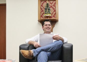 O prefeito Jeferson Brun fala sobre o novo modelo de transporte coletivo. (Divulgação)