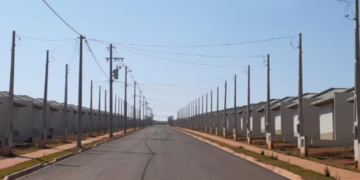 Rede de distribuição no Residencial Reserva da Mata, em Itapetininga (Foto: Divulgação/CPFL Santa Cruz)