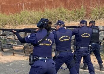 Na semana passada, a corporação realizou aulas teóricas e prática para o uso da espingarda calibre 12. (Divulgação/ Prefeitura de Itapetininga)