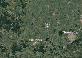 A Defesa Civil do estado confirmou dois abalos sísmicos em Miracatu, por volta das 8h35, de intensidade entre 4,7 e 4,9. (Google Earth)