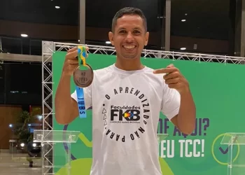 O atleta de Itapetininga representou o estado de São Paulo pela equipe de corrida Elite Running de Itapetininga e é aluno da Fundação Karnig Bazarian – FKB. (Divulgação)