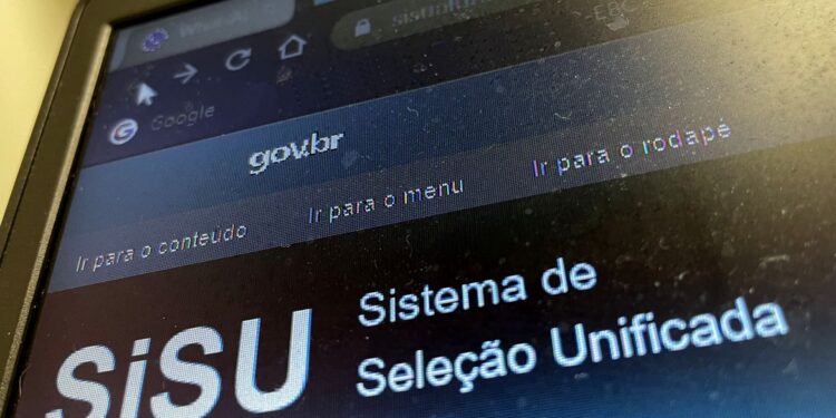 Página do SISU 2023 na internet. Foto: Juca Varella/Agência Brasil