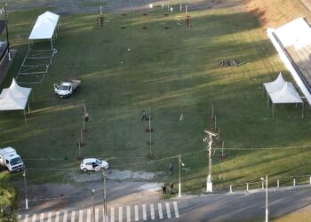 Arraiá Itapê Solidário de Itapetininga está com estrutura quase pronta e terá quatro shows sertanejos