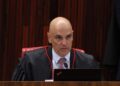 O presidente da Corte, ministro Alexandre de Moraes, participa da abertura da  sessão plenária do segundo semestre forense de 2023, Foto Valter Campanato/Agência Brasil.