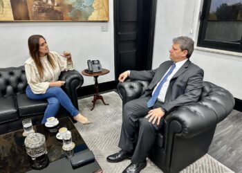 A deputada federal Simone Marquetto (MDB) e o governador Tarcísio de Freitas. (Divulgação)