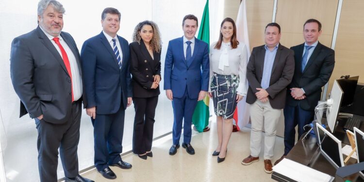 Deputada federal Simone Marquetto participa de audiência sobre habitação no Ministério das Cidades, em Brasília. (Divulgação)
