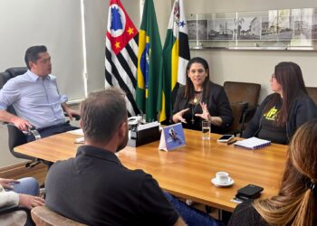 A deputada federal Simone Marquetto (MDB-SP) esteve no gabinete do prefeito de Itapetininga, Jeferson Brun, com representantes da UIPA. (Divulgação)