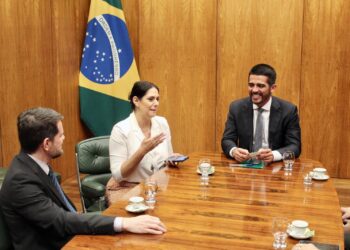 A deputada federal Simone Marquetto (MDB-SP) esteve no começo da noite desta terça-feira, dia 10, participando de uma audiência no Itamaraty, na Esplanada dos Ministérios. (Divulgação)
