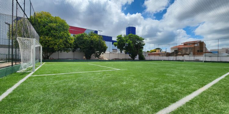 Campo de futebol society do Clube Atlético Sorocabana de Itapetininga. (William Furtado)