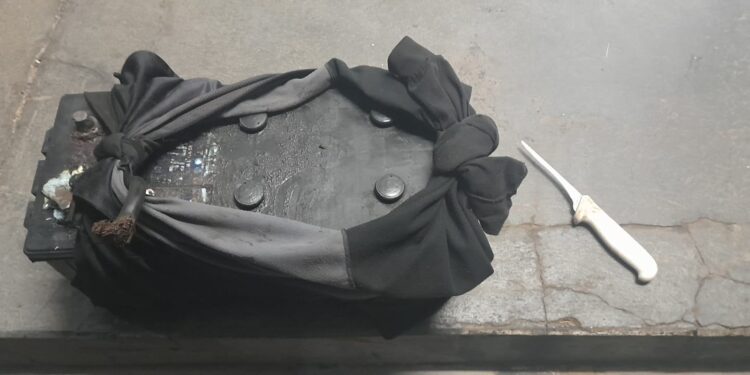 A bateria furtada foi devolvida ao proprietário. (Divulgação)