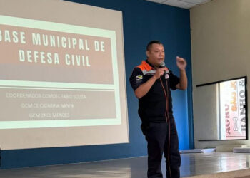 A Defesa Civil realizou uma palestra preventiva durante o Treinamento Infantil de Férias do Corpo de Bombeiros Voluntários de Itapetininga. (Divulgação)