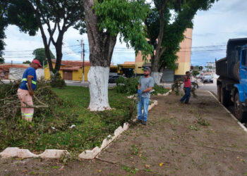 Diariamente, as equipes da Secretaria de Serviços Públicos realizam diversos trabalhos de manutenção na área urbana e rural. (Divulgação)