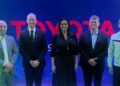 A deputada federal Simone Marquetto (MDB-SP) fez parte da comitiva do vice-presidente Geraldo Alckmin e do governador de São Paulo, Tarcísio de Freitas (Republicanos), na Toyota, em Sorocaba. (Divulgação)