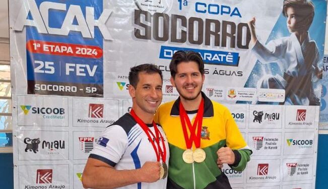 O atleta Fernando Martinez participou da 1ª Copa Socorro de Karatê – Circuito das Águas. (Divulgação)
