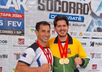 O atleta Fernando Martinez participou da 1ª Copa Socorro de Karatê – Circuito das Águas. (Divulgação)