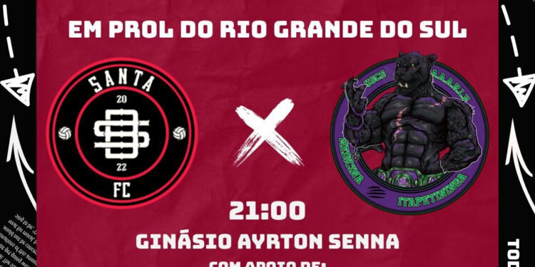 Projeto da USCS promove amistoso de futsal beneficente às vítimas das enchentes do Rio Grande do Sul