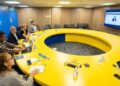 Reunião da CBF com Simone Marquetto. (Divulgação)