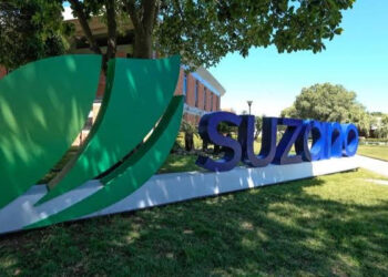 Placa Suzano. (Divulgação)