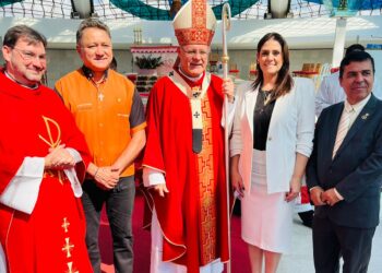 A deputada federal Simone Marquetto (MDB-SP) participou da Santa Missa pelo Movimento Pró-Vida, celebrada pelo Cardeal Dom Paulo Cezar. (Divulgação)