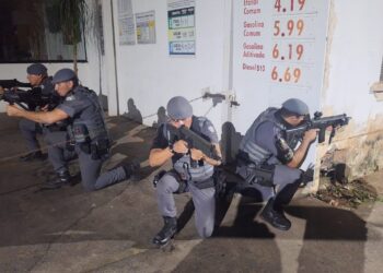 O treinamento contou com a participação de atiradores de elite da Força Tática e também da equipe de Comando de Força Patrulha. (Divulgação)