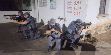 O treinamento contou com a participação de atiradores de elite da Força Tática e também da equipe de Comando de Força Patrulha. (Divulgação)