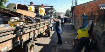 Em 2024, nos sete mutirões já realizados, foram recolhidas um total de 3.434 toneladas de resíduos inservíveis.(Divulgação/Prefeitura de Itapetininga)