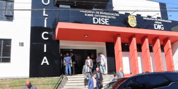 A nova sede da Delegacia de Investigações Gerais (DIG), e Delegacia de Investigações Sobre Entorpecentes (DISE) fica à rua Maestro Edmundo Caciacarro, 15, na vila Barth, paralelo à Marginal do Chá. (Divulgação)