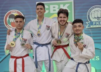 Maximiliano Martinez, atleta de 22 anos que representa Itapetininga conquistou a medalha de bronze no Campeonato Brasileiro Zonal de Karatê. (Divulgação)