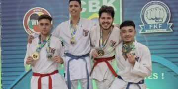 Maximiliano Martinez, atleta de 22 anos que representa Itapetininga conquistou a medalha de bronze no Campeonato Brasileiro Zonal de Karatê. (Divulgação)