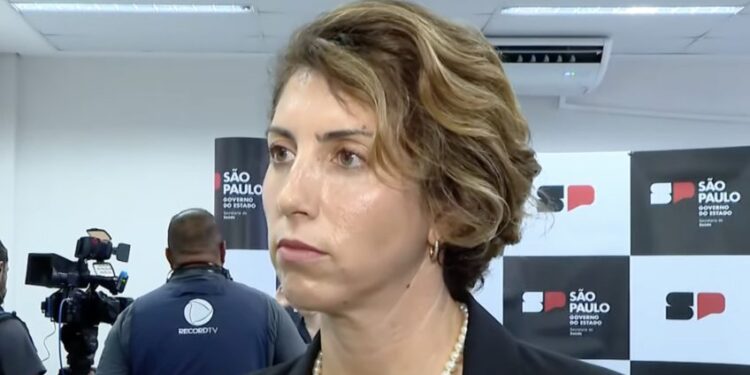 A secretária de Estado da Saúde em exercício, Priscilla Perdicaris.