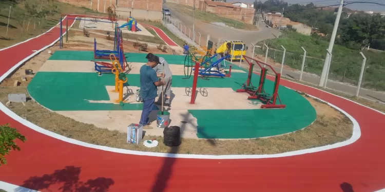 O “Bosque São Francisco de Assis”, mais novo equipamento de recreação do município, foi instalado no bairro pela Prefeitura de Itapetininga. (Divulgação)