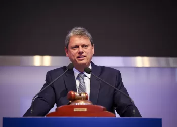 O governador Tarcísio de Freitas> (Divulgação)