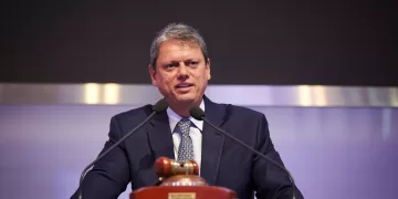 O governador Tarcísio de Freitas> (Divulgação)