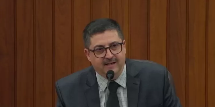 Bispo André Bueno é do partido Republicanos. (Reprodução/ Câmara de Itapetininga)