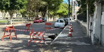 Defesa Civil interdita preventivamente trecho da Avenida Peixoto Gomide